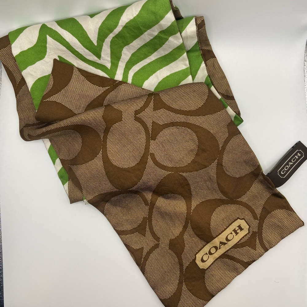 Coach Reversible Silk Scarf